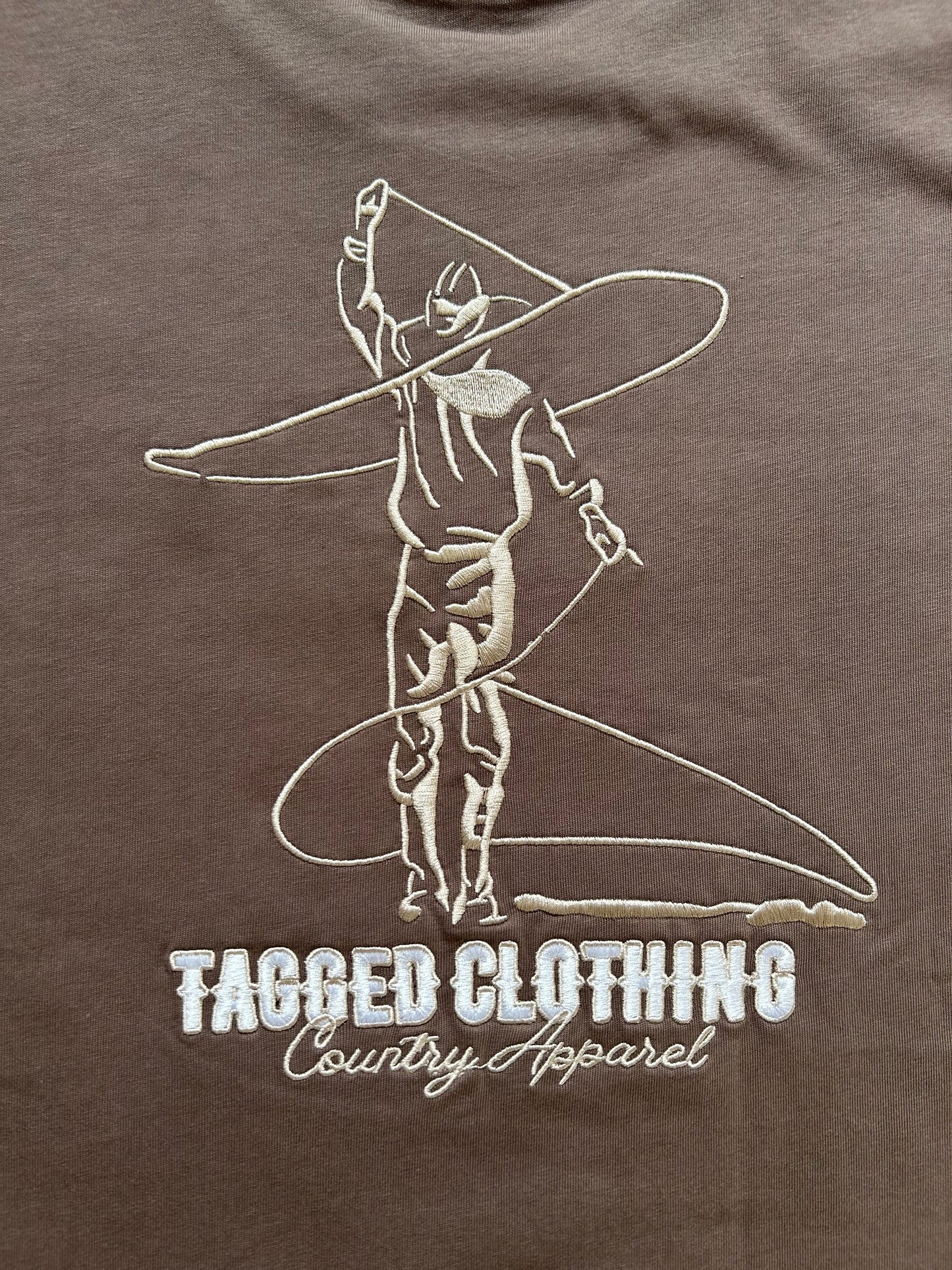 Cowboy Tee - Brown