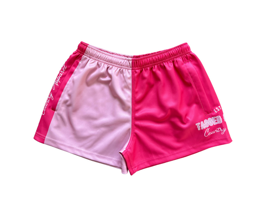 Brooks Footy Shorts - Pink Double