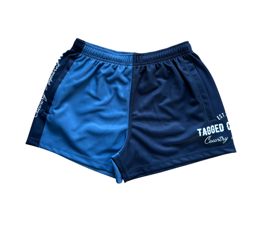 Brooks Footy Shorts - Blue Double