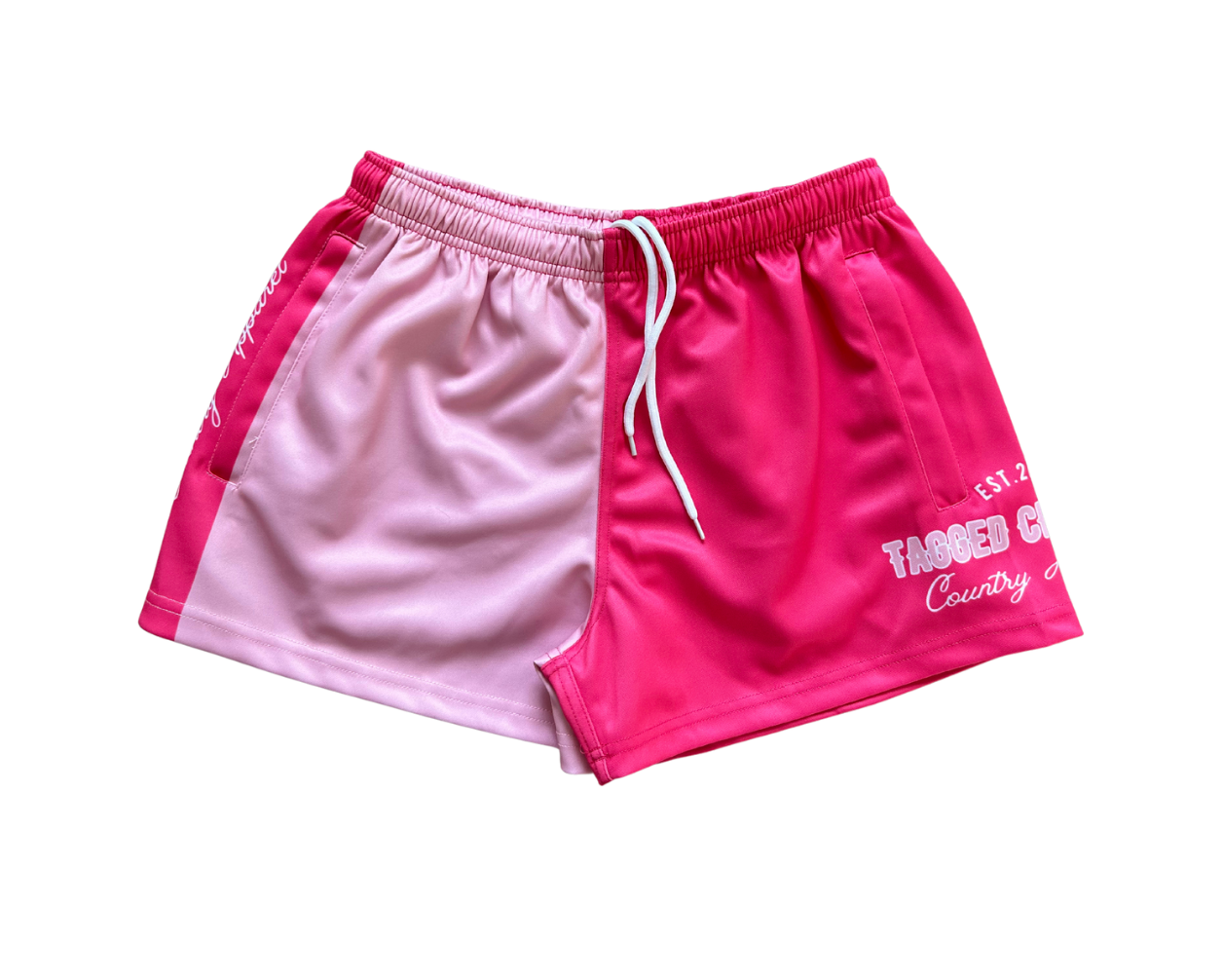 Brooks Footy Shorts - Pink Double