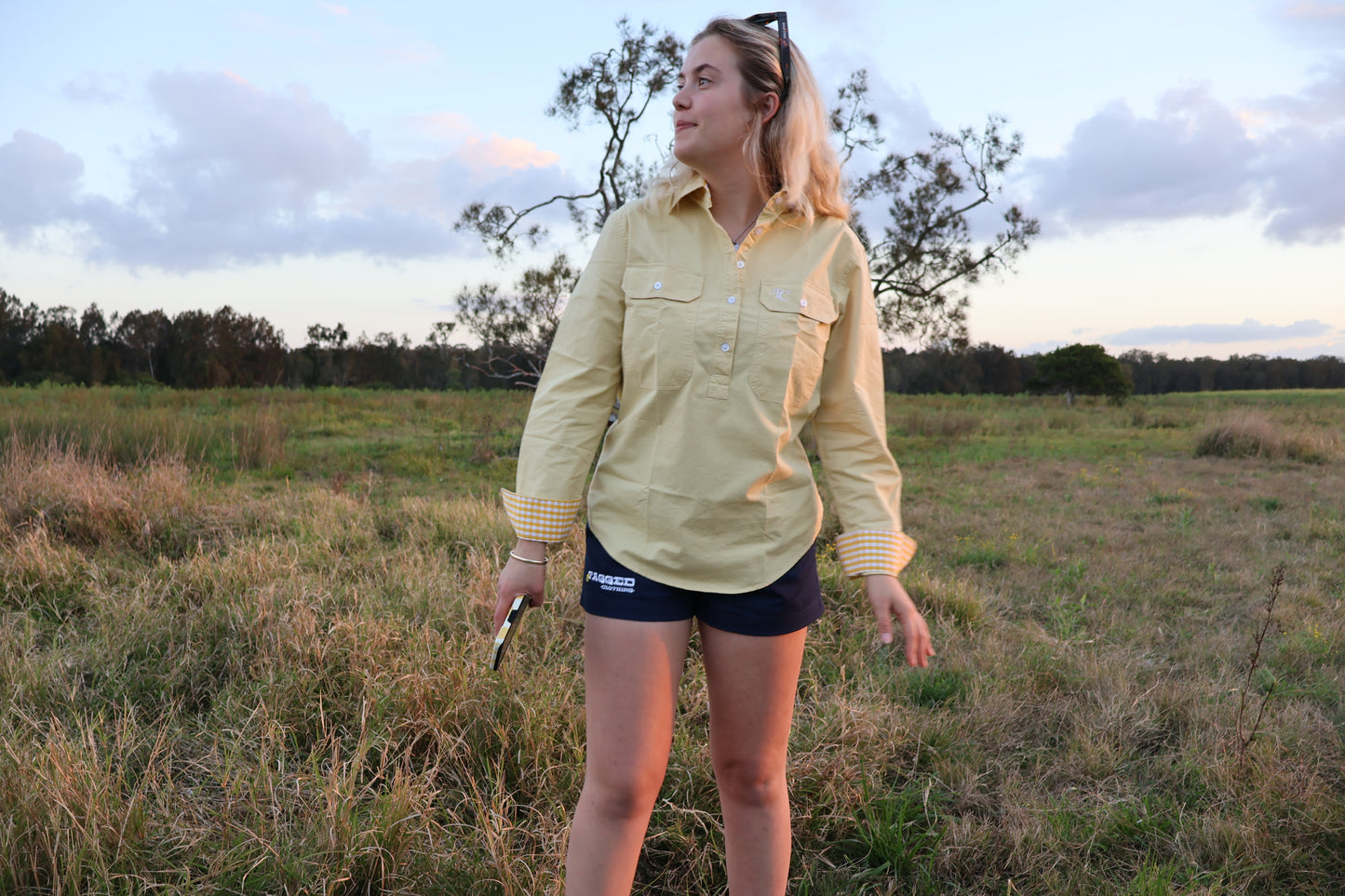 Ladies Work Shirt - Lemon