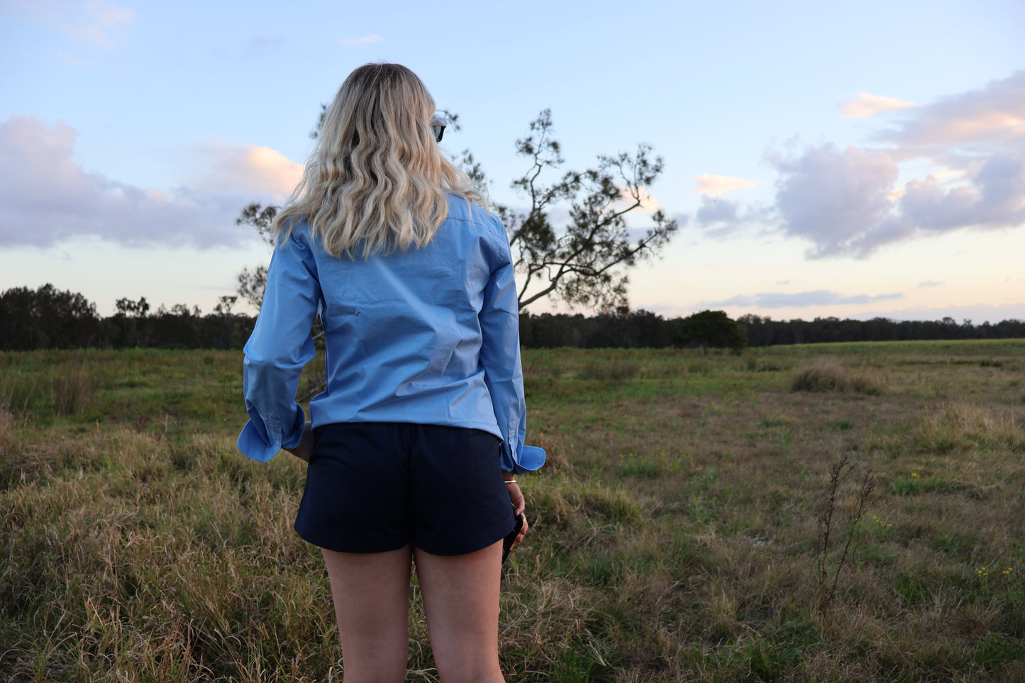 Ladies Work Shirt - Light Blue