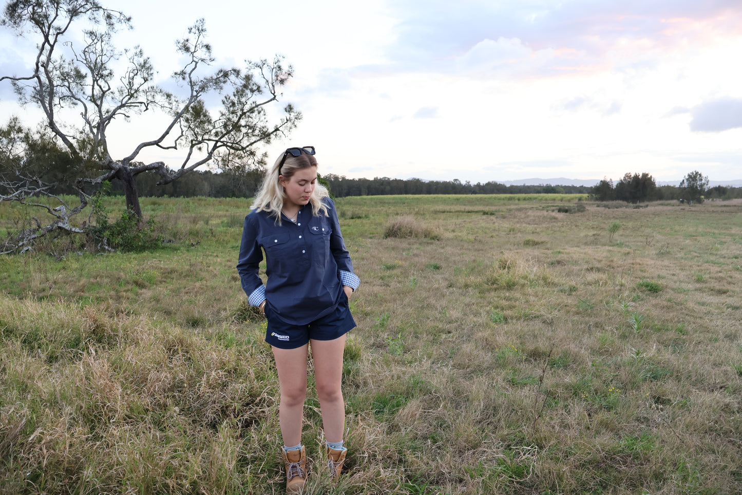 Ladies Work Shirt - Navy